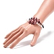 2pcs 2 couleurs bracelet en perles acryliques sur le thème du sport BJEW-JB08558-04-3