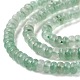 Perles vertes naturelles quartz fraise brins G-H292-A06-01-4