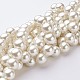 Chapelets de perles en verre nacré HY14mm81-3