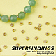 Superfindings 200pcs perles d'espacement marguerite en laiton KK-FH0003-56-4