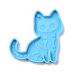 Силиконовые Молды для кулона в форме черепа и кошки DIY-L067-J01-5