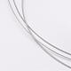 Diyのアクセサリーの糸のパーツの着色されたトラの尾ワイヤー  ナイロン被覆ステンレス鋼  ステンレス鋼色  0.45mm  約164.04フィート（50m）/ロール X-TWIR-O001-0.45mm-03-2