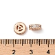 Rack Plating Brass Cubic Zirconia Beads KK-K273-13RG-3