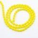 Opaque Solid Color Crystal Glass Faceted Teardrop Beads Strands GLAA-F022-A02-3