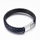 PU Leather Cord Bracelets BJEW-F288-02C-2