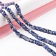 Natürliche blaue Fleck Jaspis Perlen Stränge G-K326-04-2