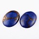 Lapis lazuli synthétiques teints cabochons ovales G-E294-04B-1