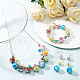 Pandahall 15 couleur 10mm cuisson perles de verre peintes 200 pièces banc de tirage rond perles en vrac pour collier bracelets faisant la fabrication de bijoux GLAA-PH0008-07-10mm-7
