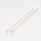Brass Coreana Chain Tassel Big Pendants KK-S348-403G-2