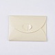 レトロカラーパールブランクミニペーパー封筒  結婚式の招待状の封筒  DIYギフト用封筒  ハート  シャンパンイエロー  7.2x10.5cm DIY-WH0041-A06-2