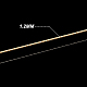 Benecreat17ゲージ/ 1.2mm刻印ツイストゴールドワイヤー織り目加工銅線ビーズ用  ジェムストーンクリスタルラッピングやその他のジュエリークラフトワーク CWIR-WH0004-01G-02-3