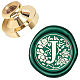 Wax Seal Brass Stamp Head AJEW-WH0130-921-1