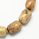 Piedras preciosas abalorios en forma de barril de piedra de ágata loca naturales hebras G-S114-08-1