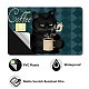 CREATCABIN 4Pcs Card Skin Sticker Black Cat Debit Credit Card Skins Covering Flower Personalizing Bank Card Protecting Removable Wrap Waterproof Proof No Bubble for Bank Card 7.3x5.4Inch-Green DIY-WH0432-034-3