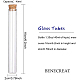 BENECREAT 15PCS 40ml Glass Test Tube with Cork Stopper Clear Flat Mini Glass Bottles Jars for Lab AJEW-BC0005-36C-2