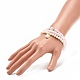 3pcs bracelets extensibles heishi surfeur en argile polymère faits à la main sertis de perles de verre BJEW-JB08072-05-3