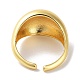 Простое латунное открытое кольцо-манжета RJEW-E292-10G-3