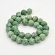 Jade qinghai naturelle chapelets de perles rondes G-J276-05-12mm-2