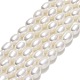 Fili di perle di perle d'acqua dolce coltivate naturali PEAR-J006-13C-01-1
