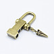Brass Anchor Shackle Clasps KK-P130-082AB-NR-3