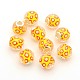 Faceted Large Hole Rondelle Resin European Beads RPDL-L003-059-2