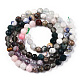 Naturelles et synthétiques mélangées perles de pierres précieuses brins G-D080-A01-01-13-2