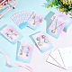 FINGERINSPIRE 120 Pcs Necklace Earring Display Cards Starry Sky Pattern Earring Cards for Selling 2.4x3.5 inch Colorful Jewelry Display Hanging Card for Earrings CDIS-FG0001-54-6
