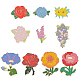 Anattasoul 10 шт. 10 стильные эмалированные булавки с цветком рождения JEWB-AN0001-02-1