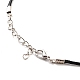 Halskette mit Glasanhänger für Männer und Frauen NJEW-D295-02-1-4