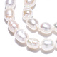Fili di perle di perle d'acqua dolce coltivate naturali PEAR-N012-03I-3