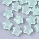 Transparent Spray Painted Glass Beads X-GLAA-N035-01-A05-1