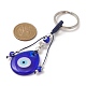 Porte-clés pendentif mauvais œil bleu turc au chalumeau fait à la main KEYC-JKC00497-5