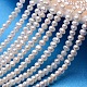 Potato Natural Cultured Freshwater Pearl Beads Strands PEAR-E007-3.5-4mm-A-1