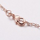 Brass Chain Necklace Making MAK-K014-02-3