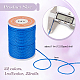 OLYCRAFT 264 Yard 1mm Waxed Polyester Cord Twisted Sewing Waxed Thread Stitching Thread Cord for for DIY Bracelets Necklace Jewelry Making Friendship Bracelet - 22 Colors YC-OC0001-02-2