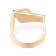 Natural Shell Trapezoid Open Cuff Ring RJEW-N039-12LG-2