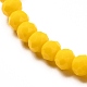 Bracelet extensible en perles rondelles de verre à facettes pour enfant BJEW-JB06807-04-3