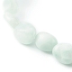 Bracelets extensibles en perles de larimar naturel pour enfants BJEW-JB06250-08-5