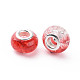 Crackle Two Tone Resin European Beads RPDL-T003-06H-3