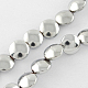 Chapelets de perles en hématite synthétique sans magnétiques G-Q885-12mm-7-2