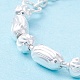 925 anillo de dedo deslizante colgante de plata esterlina para niña mujer RJEW-C006-03S-4