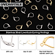 UNICRAFTALE 160pcs 2 Colors DIY Leverback Earrings Hypoallergenic Earring 304 Stainless Steel Leverback Earwire Findings 1.4-1.5mm Loop Lever Back Hoop Earring for DIY Earring Making STAS-UN0036-44-4