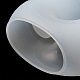 ダブルカラムU字型DIYキャンドルホルダーシリコンモールド  樹脂石膏セメント鋳型  ホワイト  4.5x9.8x6.4cm DIY-F144-01-5