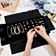 FINGERINSPIRE Black Velvet Jewellery Roll Portable Travel Jewelry Roll Organizer Jewelry Storage Roll Bag Daily Jewelries Carrying Pouch for Necklaces AJEW-WH0347-28-3
