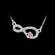 Fashion Zinc Alloy Cubic Zirconia Pendant Necklaces NJEW-BB21771-A-7