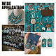 PandaHall Elite 24Pcs 12 Styles Synthetic Turquoise Pendants PALLOY-PH0002-19-6