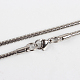 304 Stainless Steel Snake Chain Necklace Making STAS-P045-29P-1