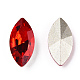 Cabujones de cristal con rhinestone RGLA-T083-7x15mm-07-2