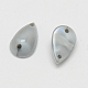 Garment Accessories 2-Hole Acrylic Imitation Pearl Links ACRT-M017-7x12mm-P35-2