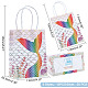 AHANDMAKER 20Pcs 2 Style Rectangle Foldable Creative Kraft Paper Gift Bag CARB-GA0001-11-2